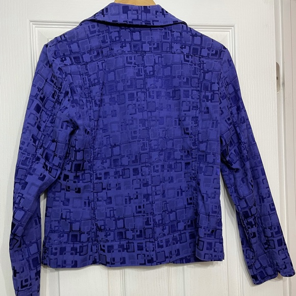 Chico’s Periwinkle Jacket Size 1 (Medium) - Picture 2 of 5